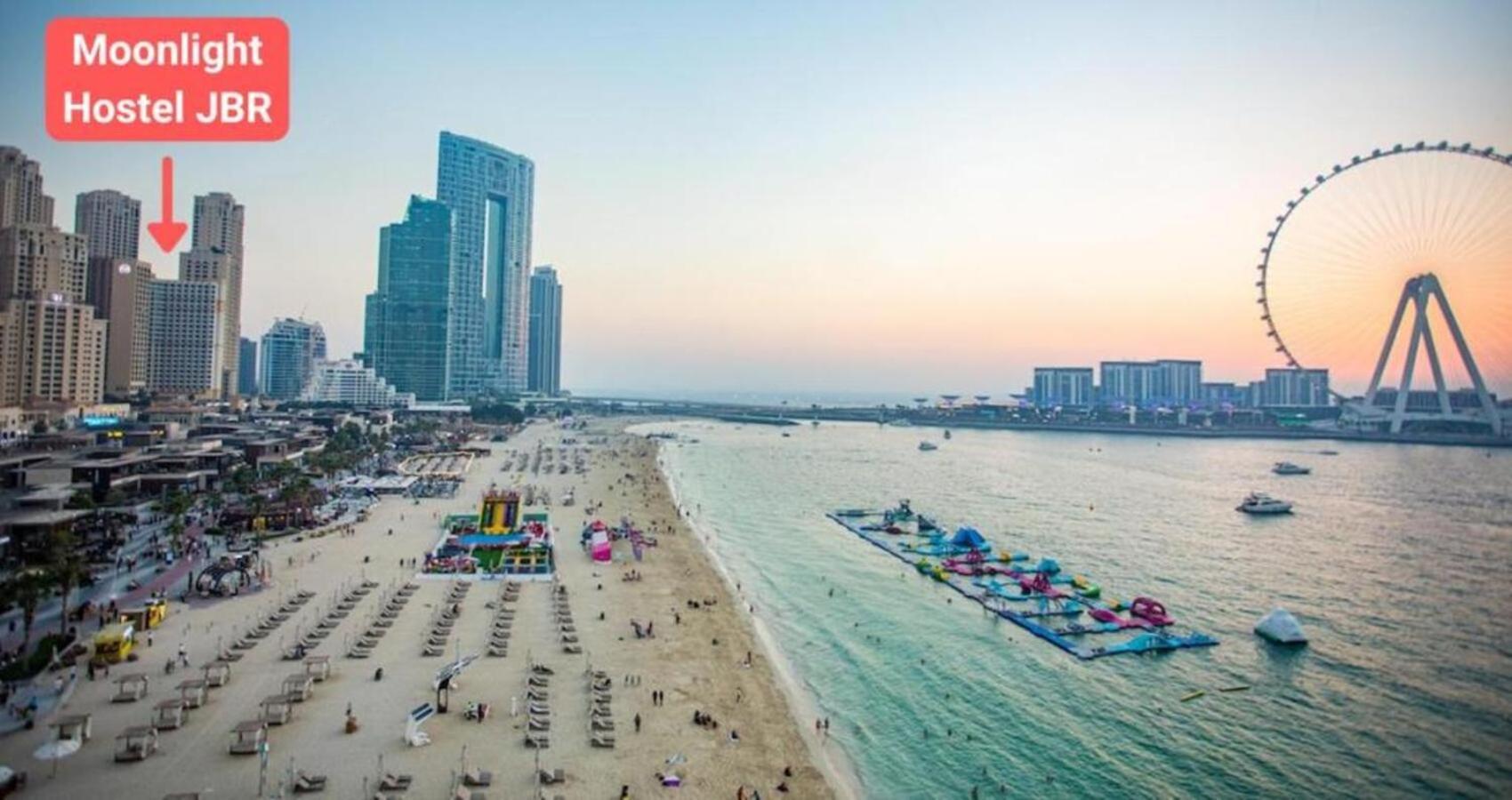 Moonlight Hostel Jbr - 2Min Walk To Jbr Beach - Gym - 2Min Metro Station - Poll Dubaj Kültér fotó